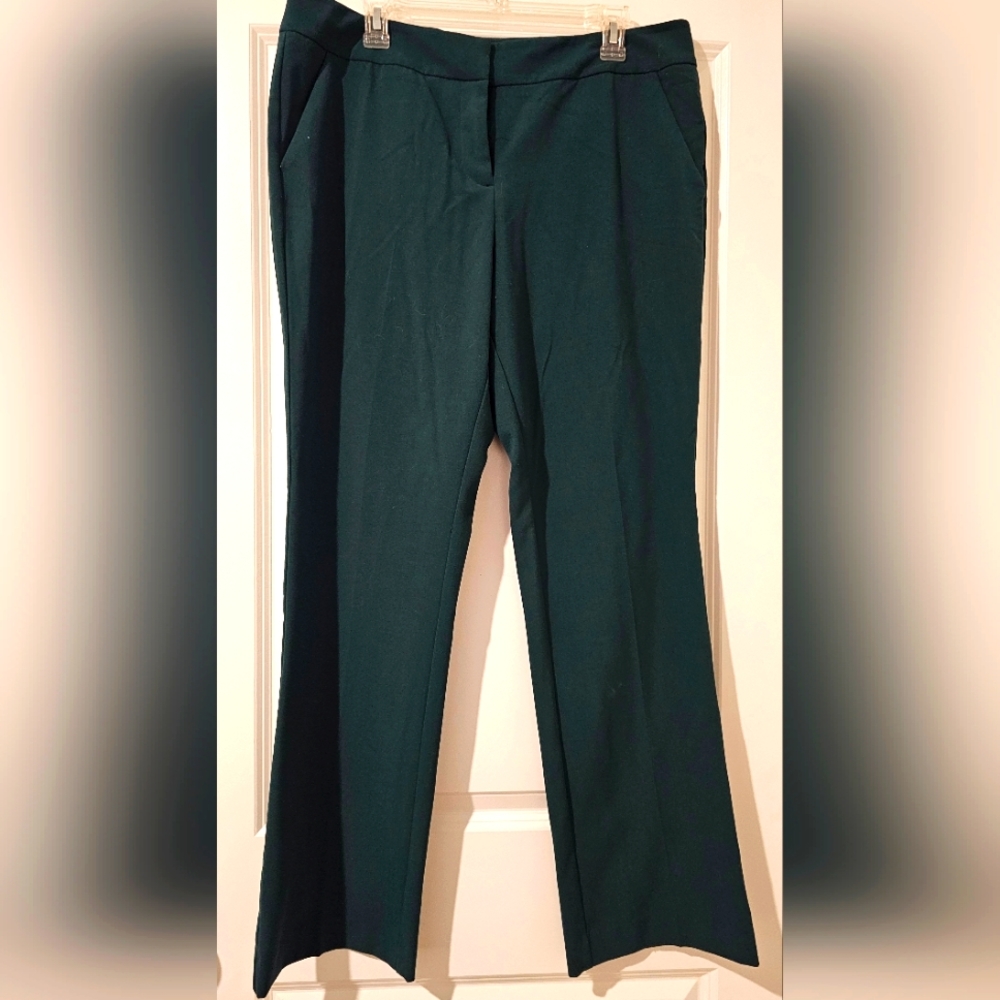 New York and Co , 7th ave design dark green pants, size 14